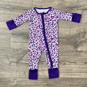 Little Sleepies Wild Hearts Zippy Newborn